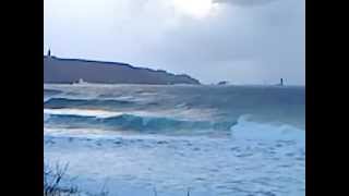 preview picture of video 'tempète du mercredi 17 octobre 2012,  baie des trépassés , pointe du raz'