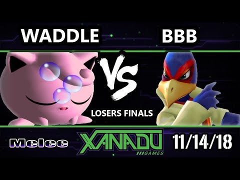 S@X 276 Melee -  BBB (Falco) Vs.  Waddle (Jigglypuff) - SSBM Losers Finals