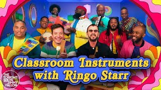 Ringo Starr, Jimmy Fallon &amp; The Roots Sing &quot;Yellow Submarine&quot; (Classroom Instruments)