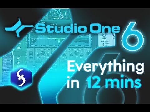 Studio One 6 - Tutorial for Beginners in 12 MINUTES!  [ COMPLETE ]