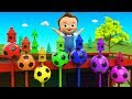 Woodenpecker Bird Soccer Balls Toy Set 3D Little Baby Learning Colors for Children Kids Educational