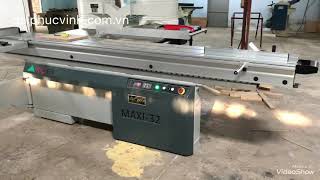 Máy cưa bàn trượt MAXI 32, máy cắt 2 lưỡi toàn bộ điều chỉnh bằng điện tử