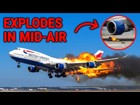 Plane BURSTS Into Flames Seconds After Takeoff | The Crash of British Airways Flight 268