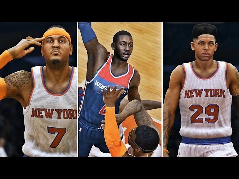 NBA Live 15 Rising Star #6 - J.Wall Posterizes Stoudemire!! Coach Is Heated With Adrian!