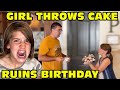 Girl Temper Tantrum Throws Birthday Cake At Dad She Lives To Regret It