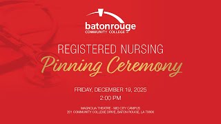 Fall 2025 Registered Nursing Pinning Ceremony