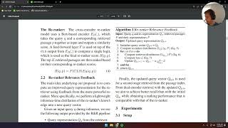 Paper Summary: Inference Time Re-ranker Relevance Feedback for Neural Information Retrieval
