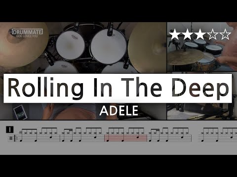 [Lv.09] Rolling In The Deep  - Adele  (★★★☆☆) Pop Drum Cover