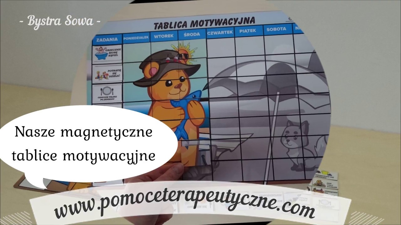 Magnetyczna Tablica Motywacyjna dla dzieci o różnych wzorach