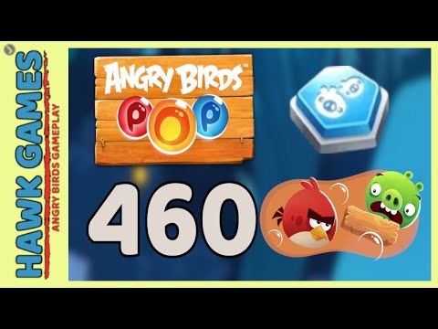 Angry Birds Stella POP Bubble Shooter Level 460 - Walkthrough, No Boosters