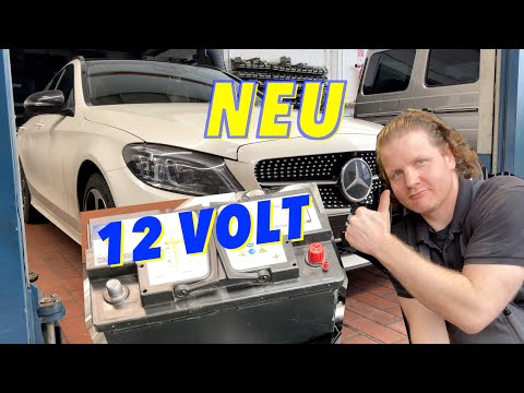 Battery replacement C Class 205 / E + GLC + CLS 213 253 257 238 AGM Mercedes