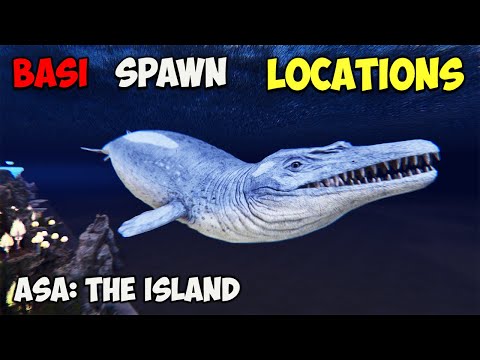 ASA: BEST Basilosaurus Spawn LOCATIONS | ARK Survival Ascended The Island