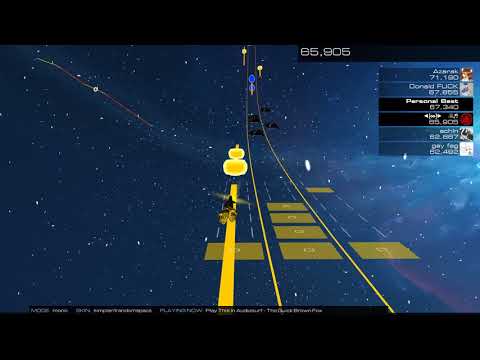 [1080p] Play This in Audiosurf - The Quick Brown Fox | Audiosurf 2