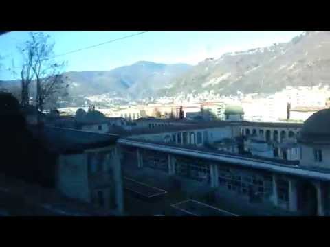 View of Como and lake Como from above