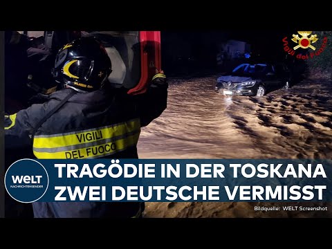 ITALIEN: Hochwasser in der Toskana! Deutsche Frau und fünf Monate alter Enkel vermisst!