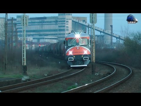 DA 60-1656-7 cu/with Marfar MMV Freight Train pe Apus/on Sunset in Oradea Est Triaj - 02 March 2016