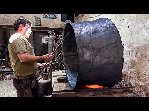 The Magic of Persian Craftsmanship 🔨🔥🇮🇷| Handmade Copper Pot (Mashhadi Style);part 1