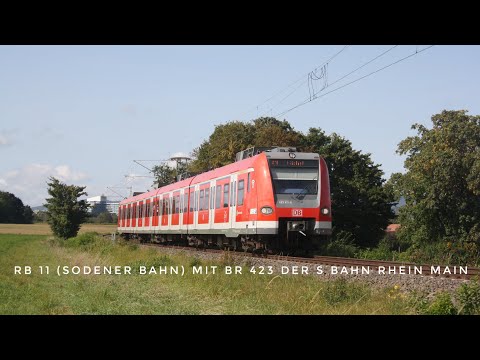RB 11 (Sodener Bahn) mit Br 423 der S Bahn Rhein Main