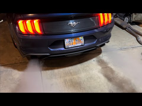 2018 Mustang ecoboost ROUSH Cold Air Intake and Exhaust install and sound review!!!