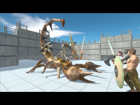 Giant Scorpion Rider vs every Unit Animal Revolt Battle Simulator