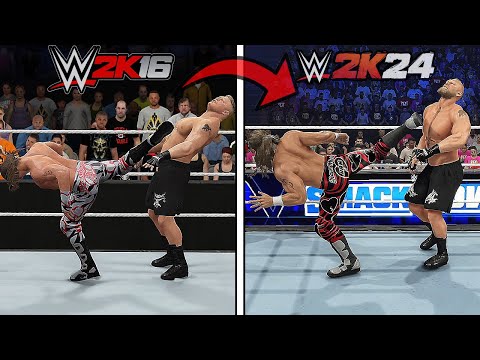 WWE 2K16 Vs. WWE 2K24 - Finishers Comparison (Which is Better?) !!!