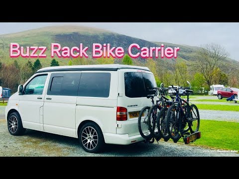 We fit Buzz Rack Bike Carrier for 4 Bikes on our VW T5 Camper