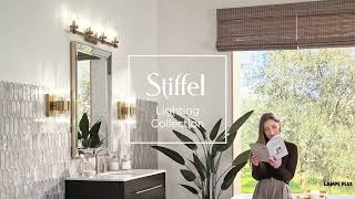 Watch A Video About the Stiffel Aron Brass 4-Light Bath Light