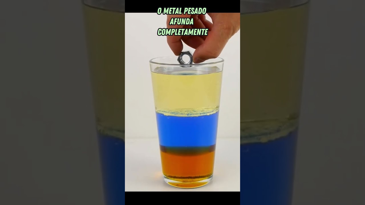 Experimento Densidade #shorts