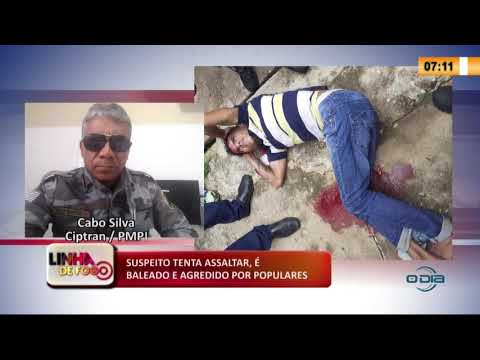 LINHA DE FOGO 05 02 2020 SUSPEITO TENTA ASSALTAR, É BALEADO E AGREDIDO POR POPULARES