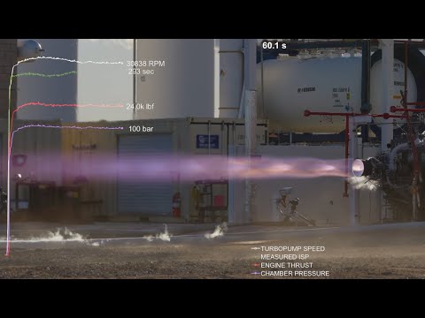 Launcher E-2 Test Fire (201 seconds) - Highest Performing LOX/Kerosene Rocket Engine in Small Launch