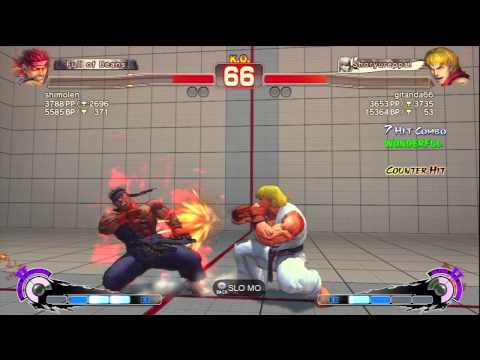 SSF4 AE 2012 Ranked Shimolen (E.Ryu) vs gitanda66 (Ken)