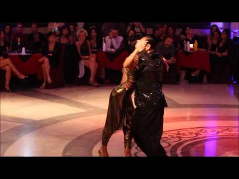  Nora Witanowsky  and  Juan Carlos Martinez  are  dancing  at  Naples International Tango Festival  in  2016