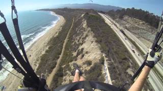 preview picture of video 'Paragliding at Rincon Beach Park (7/19/13)'