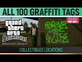 GTA San Andreas: Definitive Edition - All 100 Graffiti Tags 🏆 Collectibles Location Tags