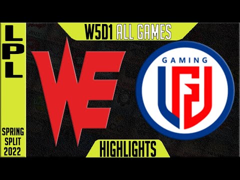 WE vs LGD Highlights ALL GAMES | LPL Spring 2022 W5D1 | Team WE vs LGD Gaming