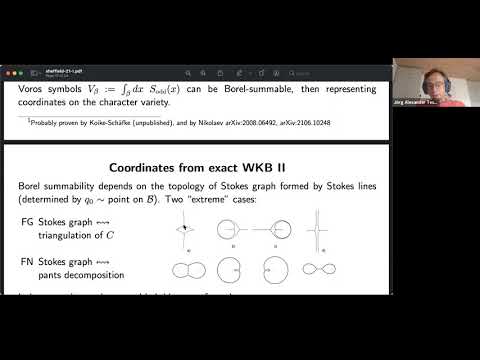Joerg Teschner, "Tau-functions, topological partition functions and cluster varieties" (2/2)