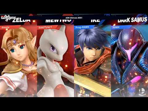 AON Ultimate 51 - ZeroTwoNone & Zenkai Vs Rawk & Ragnellrock Winners Semifinals - Smash Ultimate