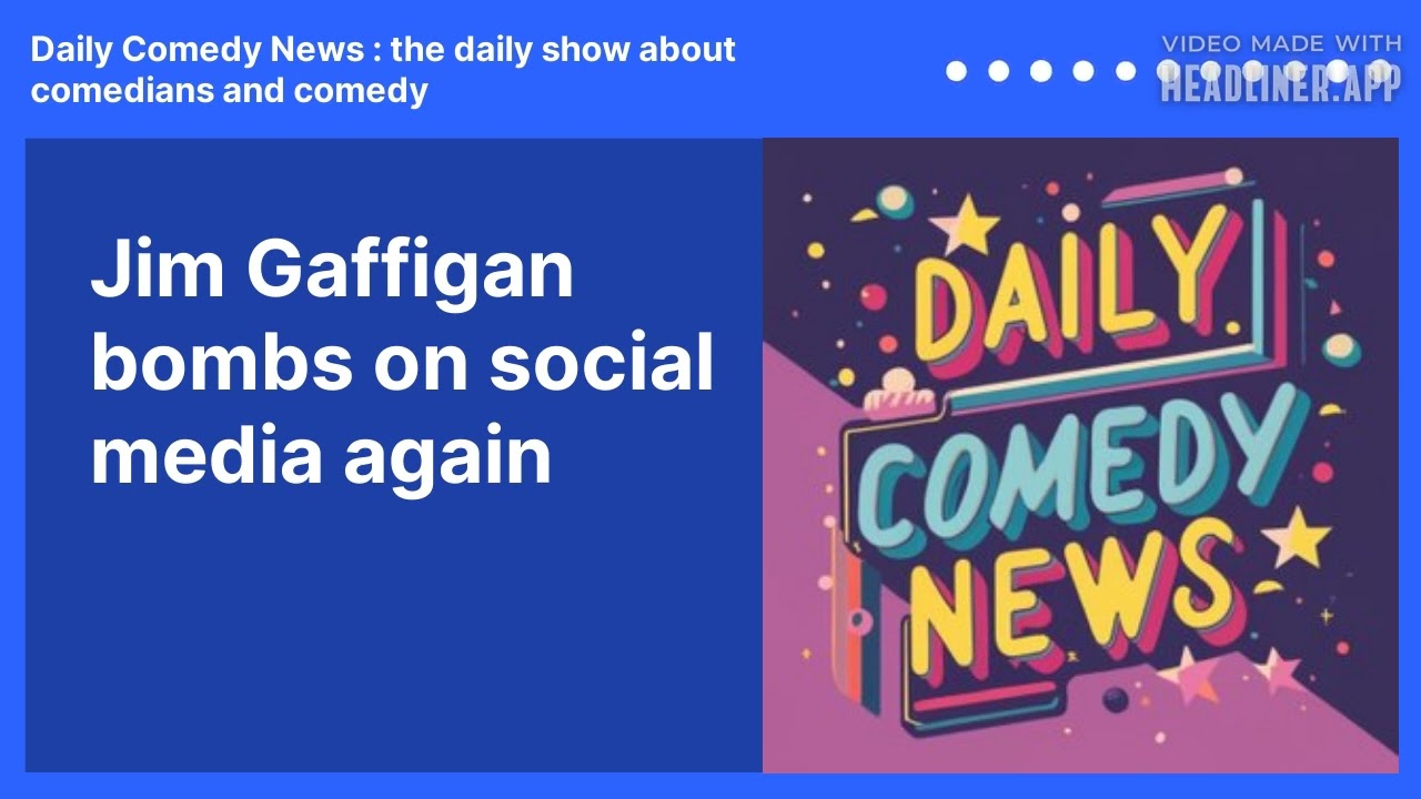 Jim Gaffigan bombs on social media again