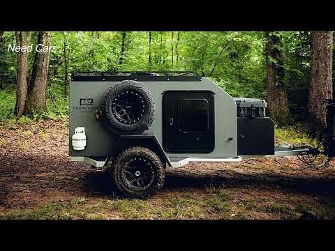 All-Composite Deneb Teardrop Camper: The Shape-Shifting Trailer That Doubles as a Toy Hauler