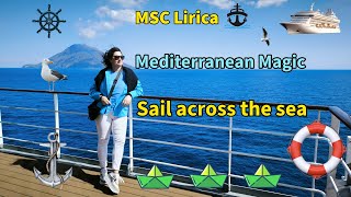 🐬 🌊🎷💃  ⚓MSC Lirica, sailing through the crystal-blue waters of the Adriatic and Mediterranean Seas.👌