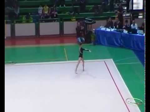 tuccio cristina al corpo libero, finale nazionale categoria Andria 2014