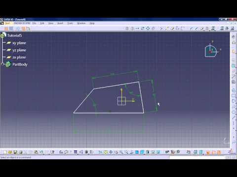 Videotutorial de Catia V5: Sketch (Polilínea) « Ingelibre