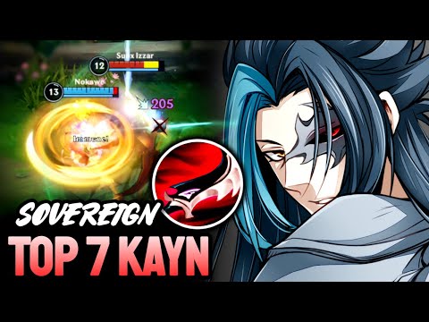 WILD RIFT KAYN - TOP 7 KAYN GAMEPLAY - SOVEREIGN RANKED