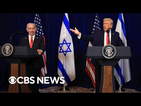 Trump, Netanyahu speak after meeting in Florida to discuss Gaza peace plan | full video
