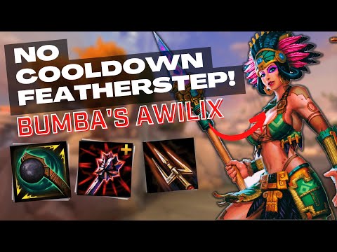 BUMBA'S HAMMER AWILIX GIVES INFINITE FEATHERSTEPS! - Awilix Jungle SMITE Conquest Gameplay