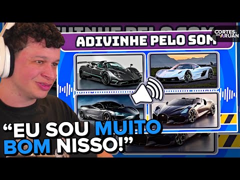 ARUAN REAGE: ADIVINHE O CARRO PELO SOM 2 | Você conhece esses carros?🚗 (NICK QUIZ) - Cortes do Aruan