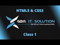 HTML5 & CSS3 Class 1