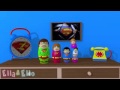 3D SUPERMAN Matryoshka Finger Family Nursery Rhyme Ella Ello Official