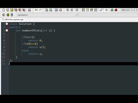 Minimum Cuts to Divide a Circle Leetcode Solution