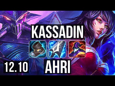 KASSADIN vs AHRI (MID) | 1.4M mastery, Legendary, 17/3/2 | KR Diamond | 12.10